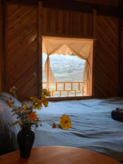 Habitación King con vistas a la montaña — The Zen House Sapa